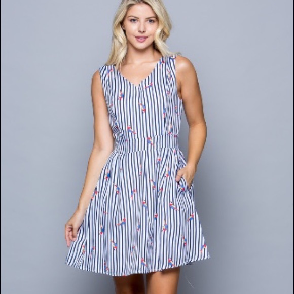 white skater dress with pockets